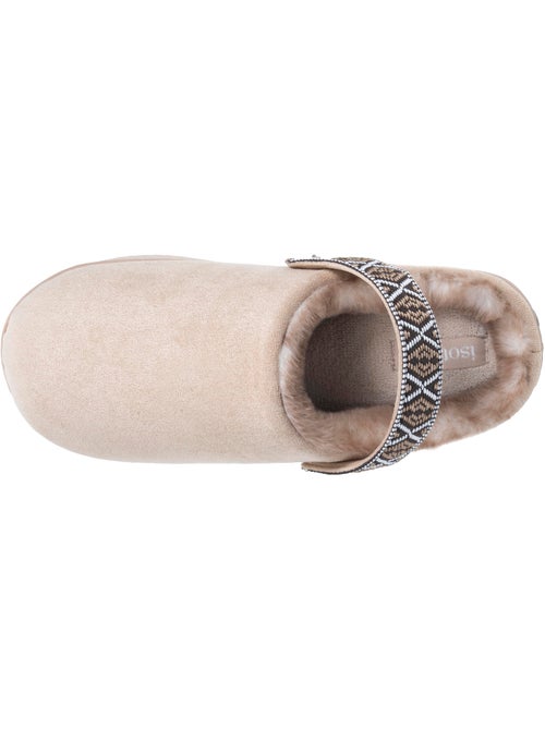 Chaussons mules suédine semelle plateforme femme Isotoner - Kiabi Chaussons mules suédine semelle plateforme femme Isotoner - Kiabi