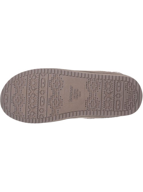 Chaussons mules suédine semelle plateforme femme Isotoner - Kiabi Chaussons mules suédine semelle plateforme femme Isotoner - Kiabi