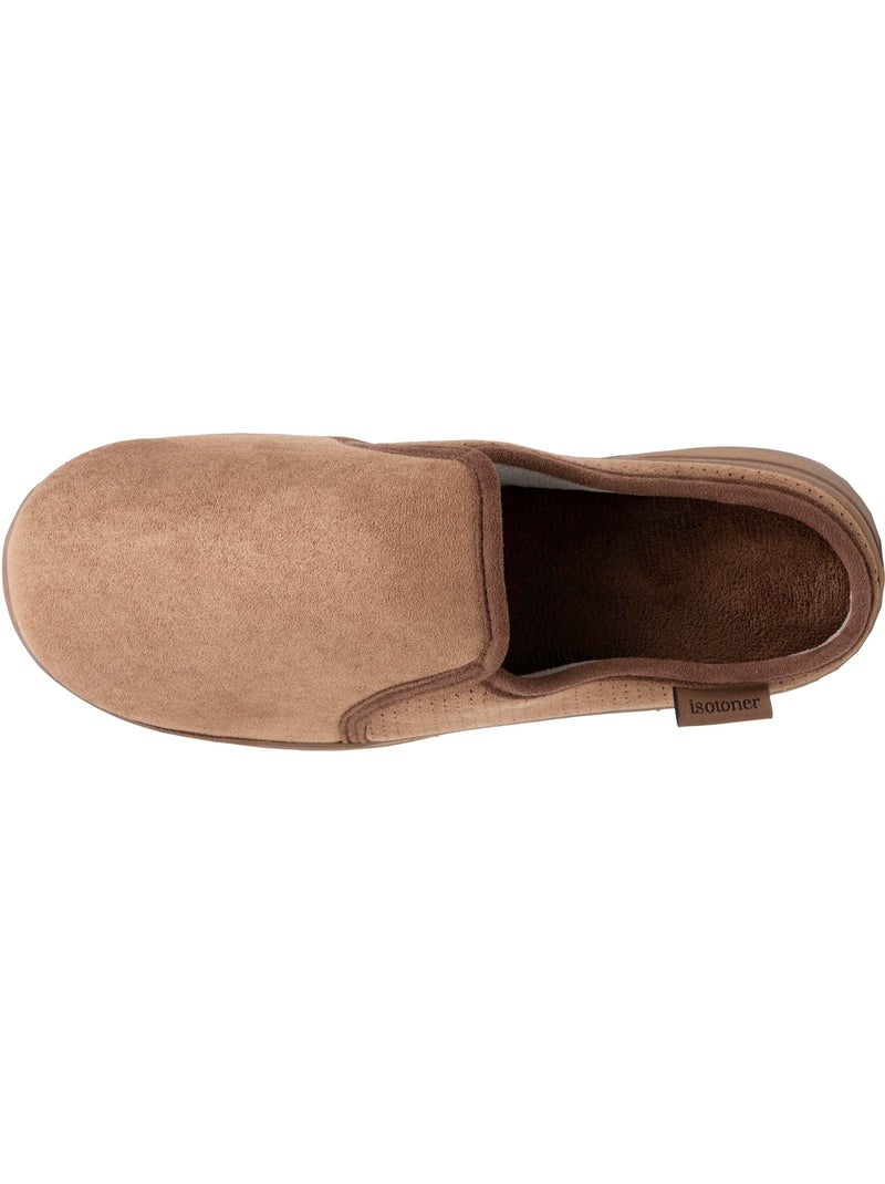 Chaussons mules suédine, semelle sport légère et homme Camel - Kiabi