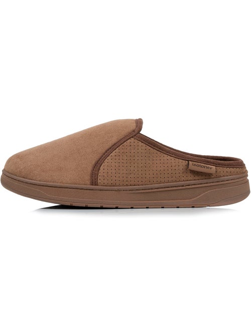 Chaussons mules suédine, semelle sport légère et homme - Kiabi