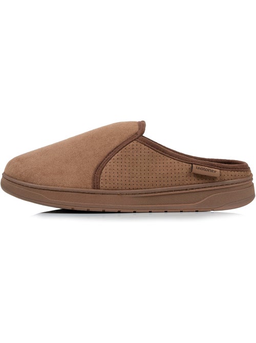 Chaussons mules suédine, semelle sport légère et homme Isotoner - Kiabi