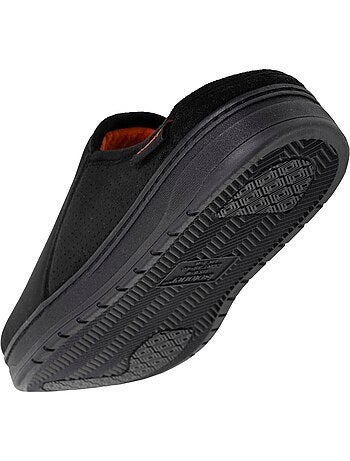 Chaussons mules suédine, semelle sport légère et homme Isotoner