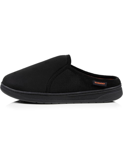 Chaussons mules suédine, semelle sport légère et homme Isotoner - Kiabi