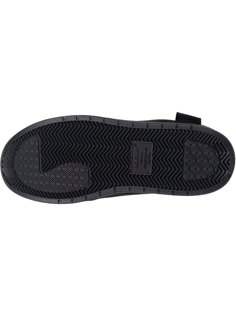 Chaussons mules suédine, semelle sport légère et homme Isotoner Noir - Kiabi