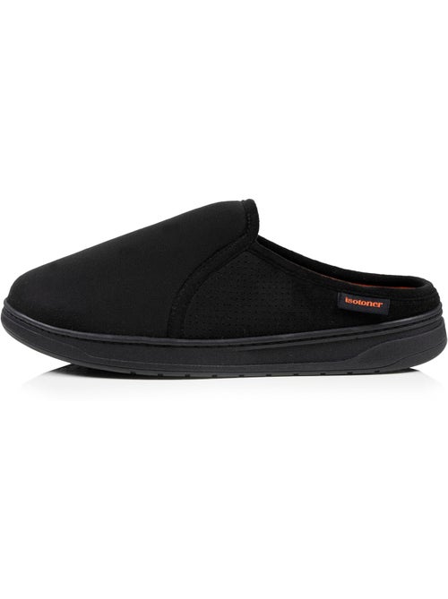 Chaussons mules suédine, semelle sport légère et homme - Kiabi