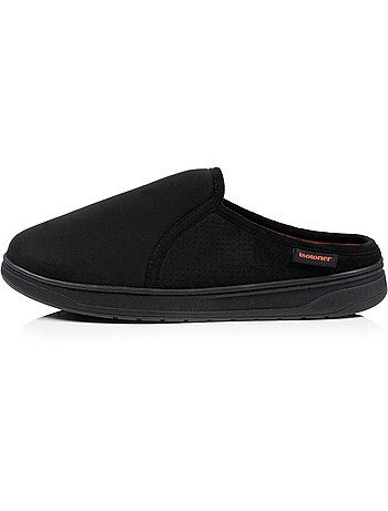 Chaussons mules suédine, semelle sport légère et resistante homme Isotoner