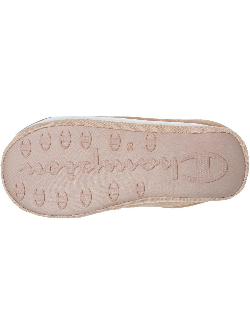 Chaussons mules suédine ultra confort moelleux souple et femme Camel - Kiabi
