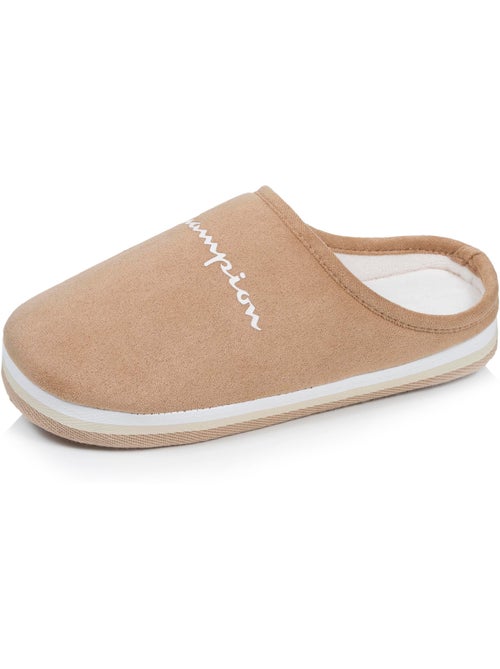 Chaussons mules suédine ultra confort moelleux souple et femme champion - Kiabi