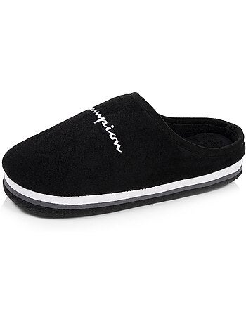 Chaussons mules jersey côtelé ultra confort moelleux femme champion