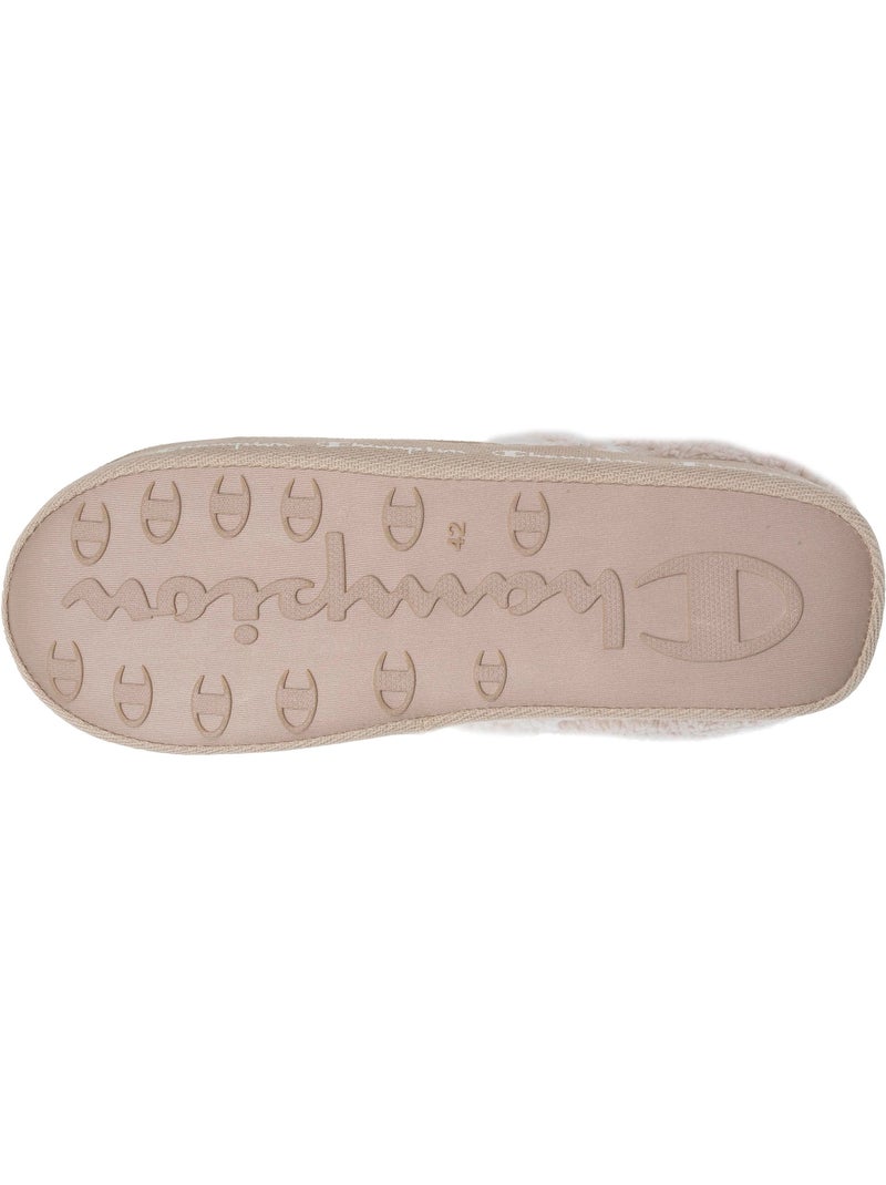 Chaussons mules suédine ultra confort moelleux souple et homme Champion Beige/Blanc - Kiabi