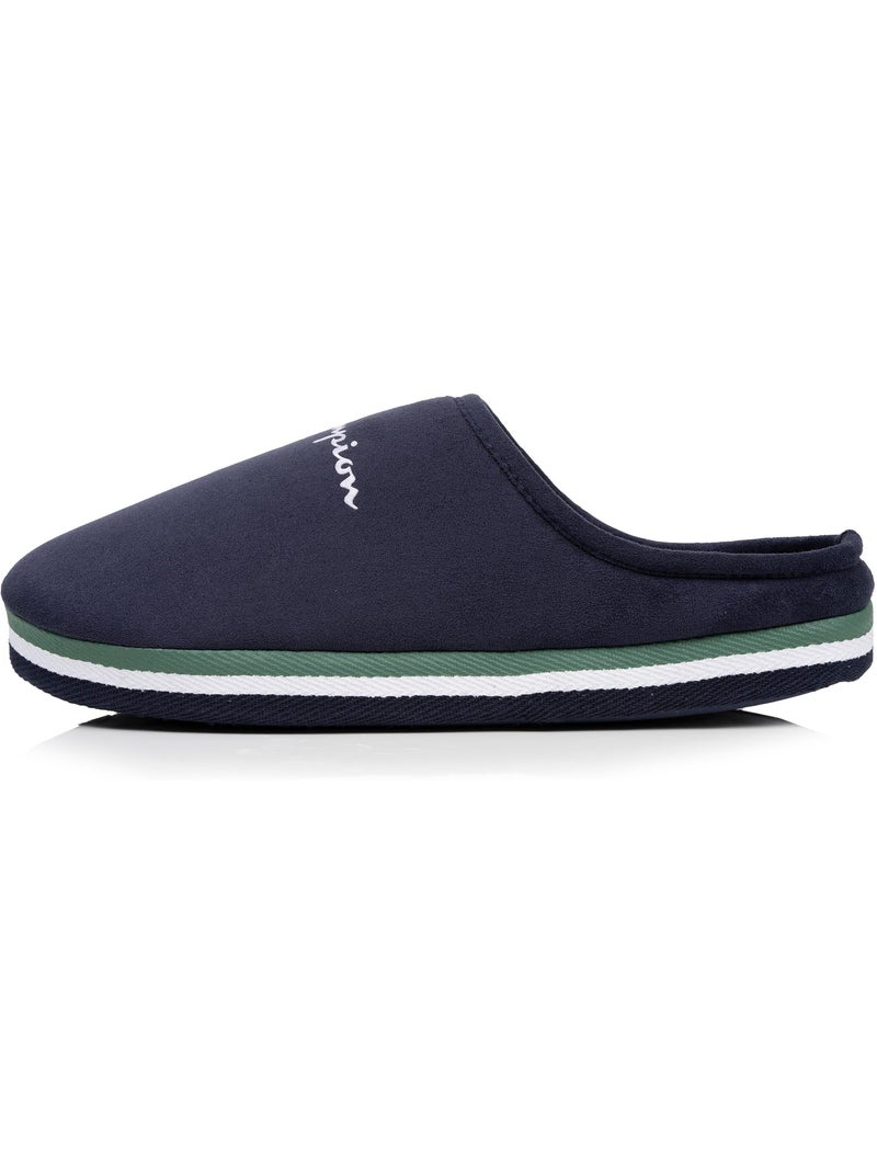 Chaussons mules suédine ultra confort moelleux souple et homme champion Bleu marine - Kiabi
