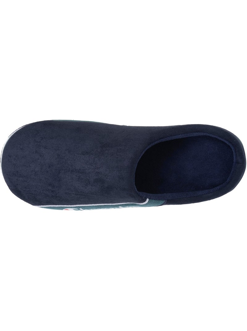 Chaussons mules suédine ultra confort moelleux souple et homme champion Bleu Vert - Kiabi