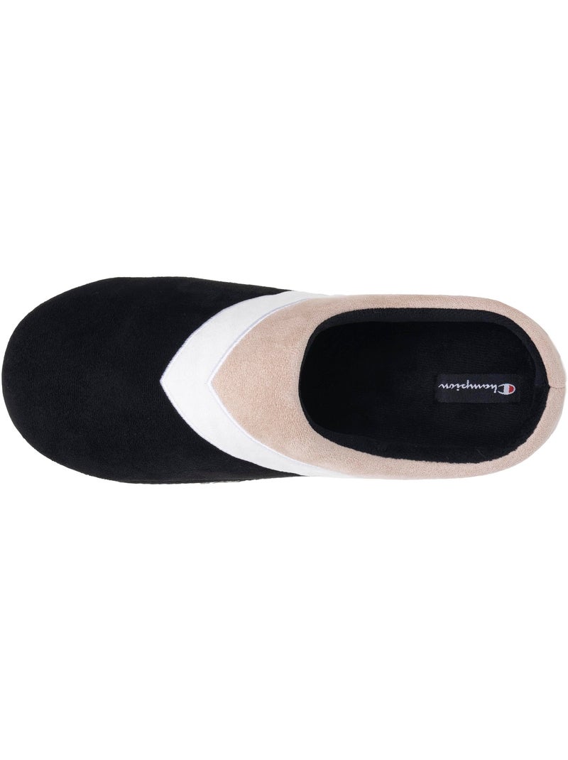 Chaussons mules suédine ultra confort moelleux souple et homme Champion Noir Beige Blanc - Kiabi