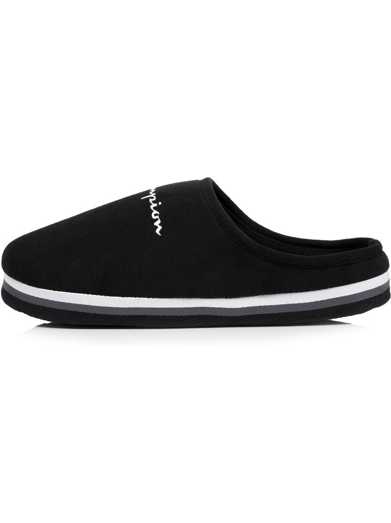 Chaussons mules suédine ultra confort moelleux souple et homme champion Noir - Kiabi