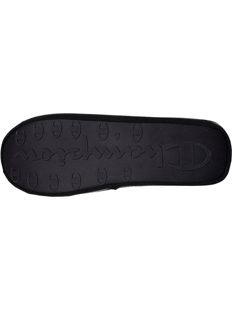 Chaussons mules suédine ultra confort moelleux souple et homme champion Noir - Kiabi