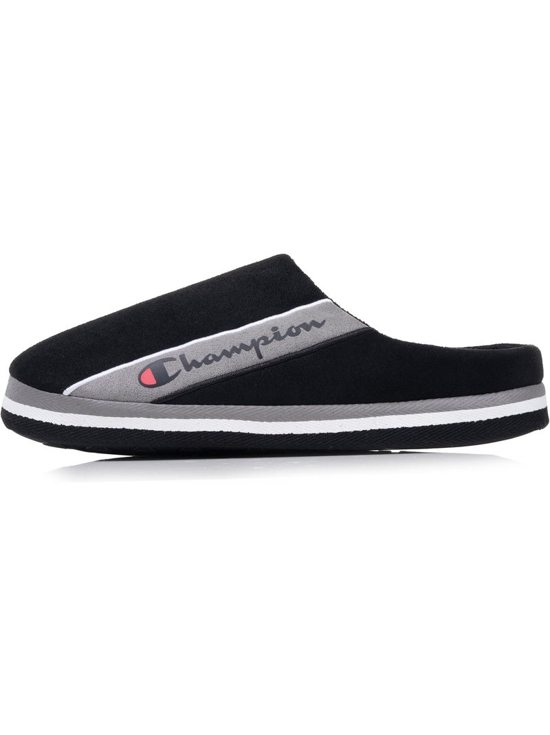 Chaussons mules suédine ultra confort moelleux souple et homme Champion Noir - Kiabi