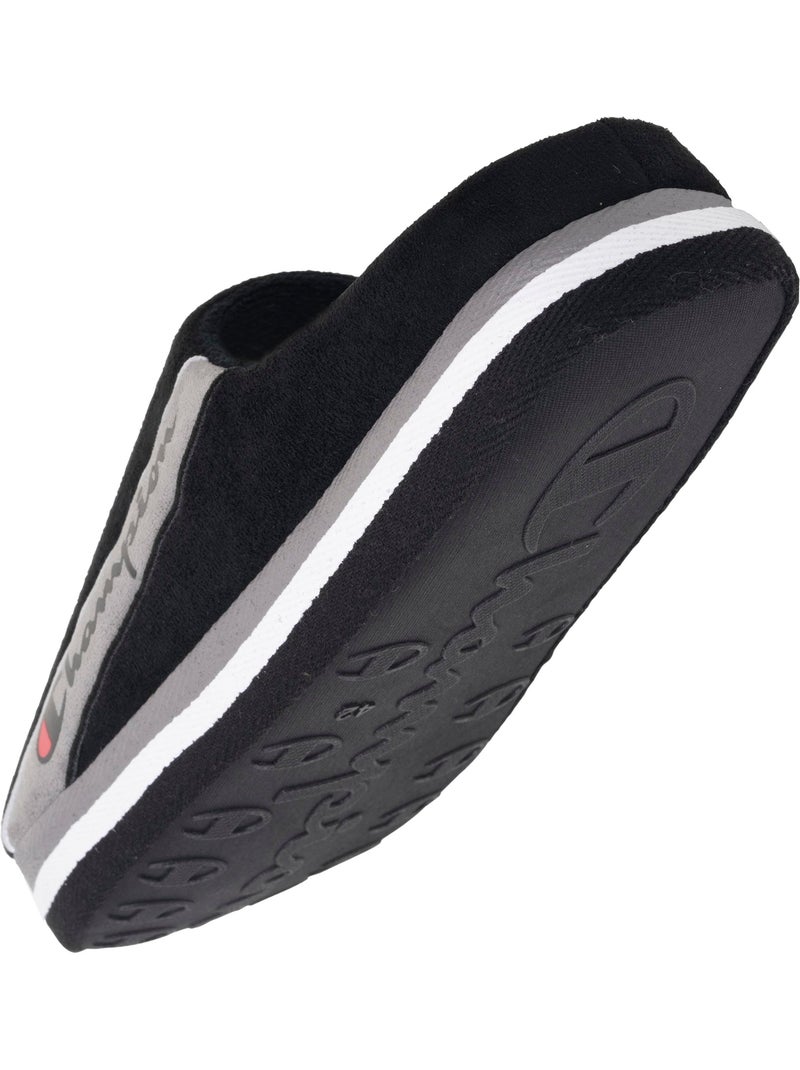 Chaussons mules suédine ultra confort moelleux souple et homme Champion Noir - Kiabi