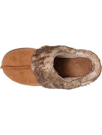 Chaussons mules suéfine, chauds femme