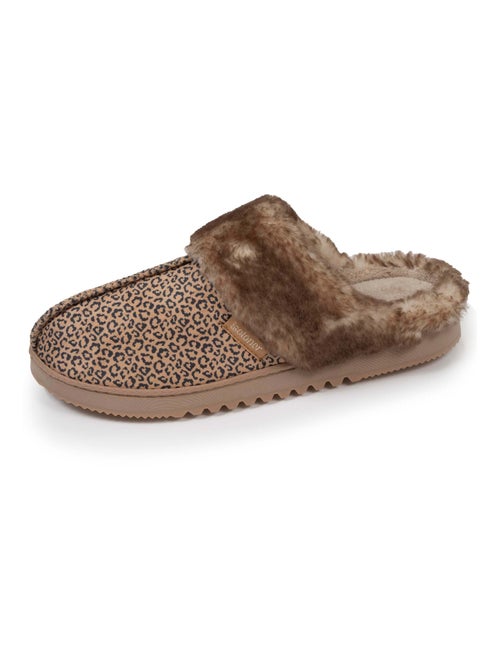 Chaussons mules suéfine, chauds femme Isotoner - Kiabi