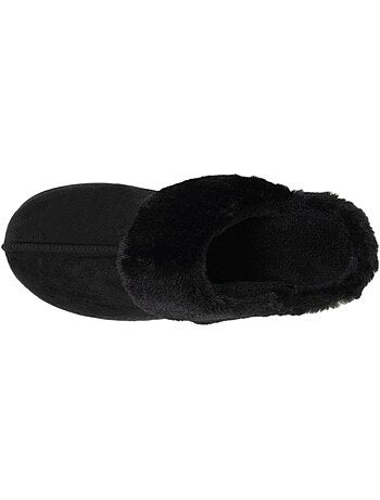 Chaussons mules suéfine, chauds femme Isotoner