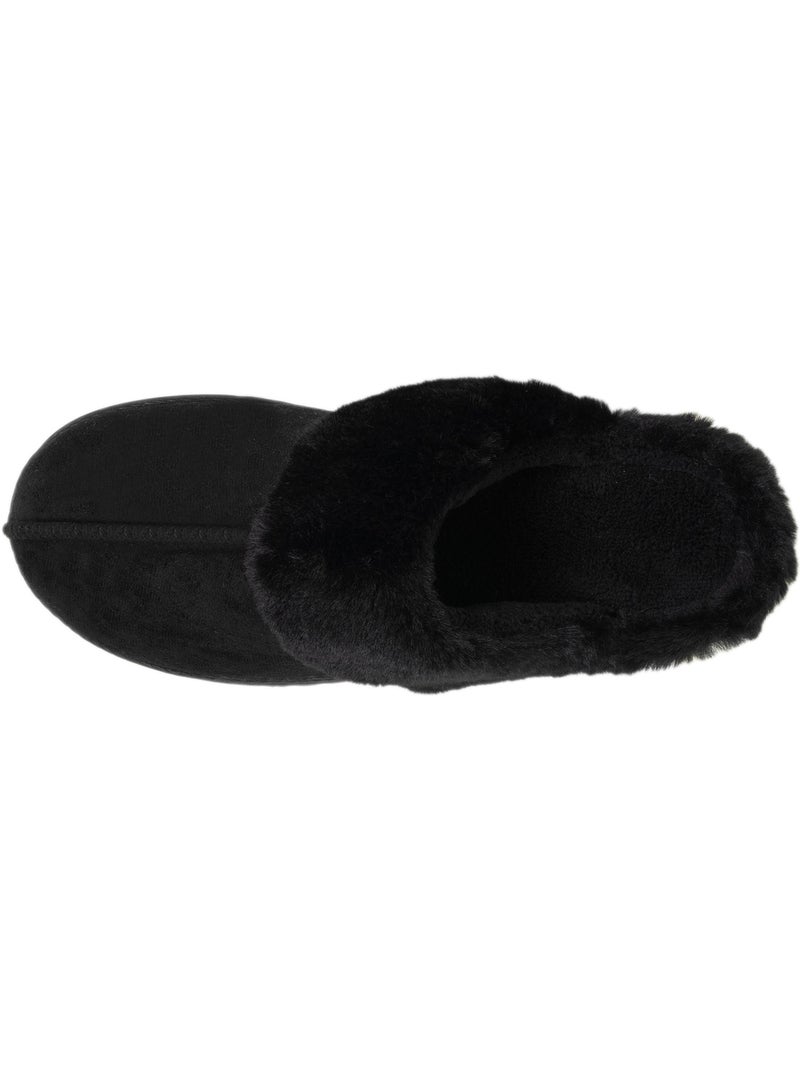 Chaussons mules suéfine, chauds femme Isotoner Noir - Kiabi
