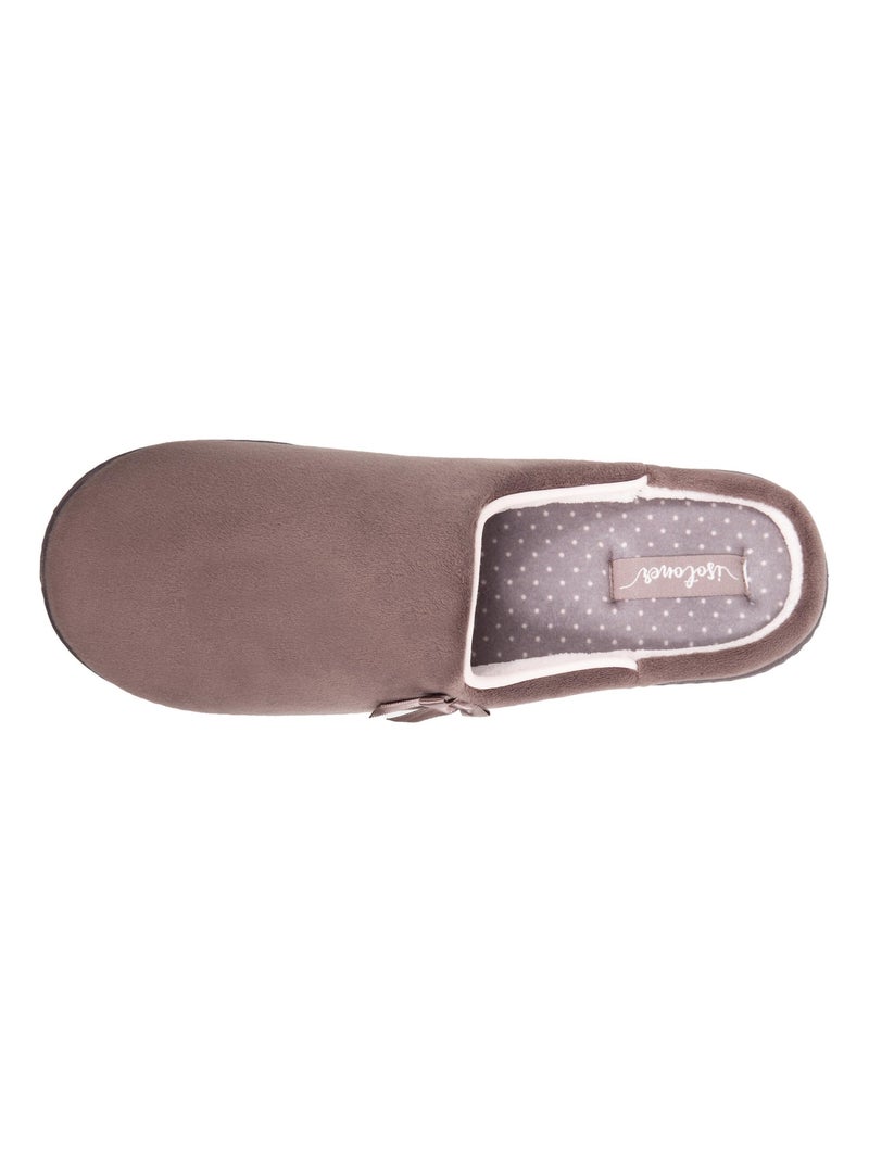 Chaussons Mules Taupe - Kiabi