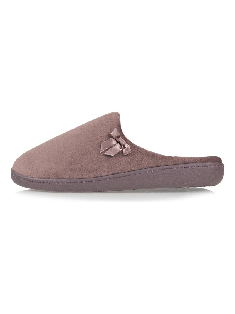 Chaussons Mules Taupe - Kiabi