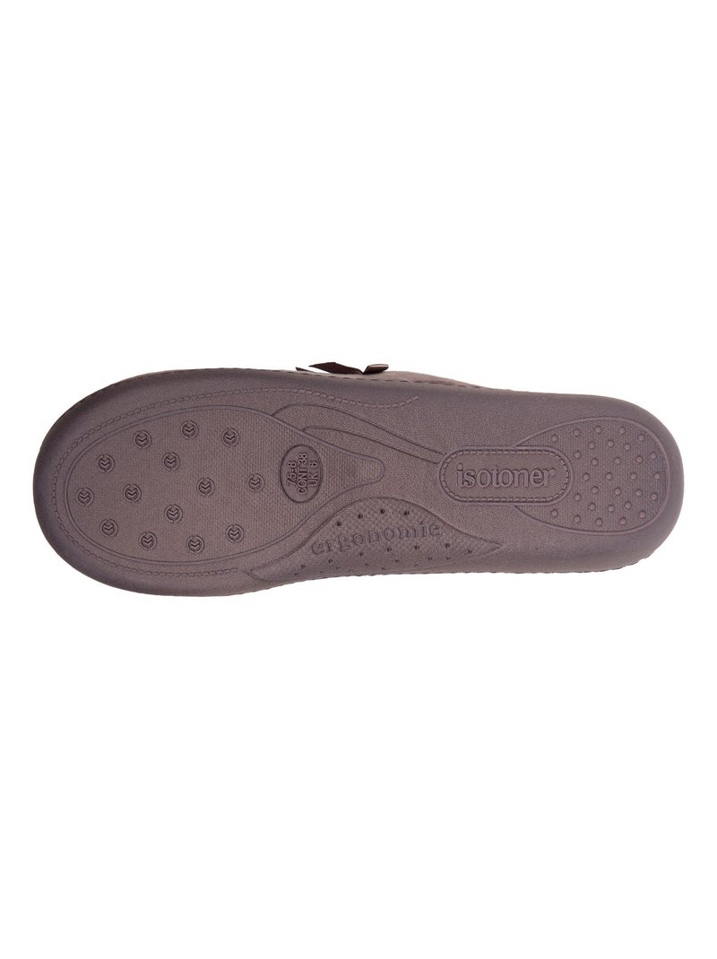 Chaussons Mules Taupe - Kiabi