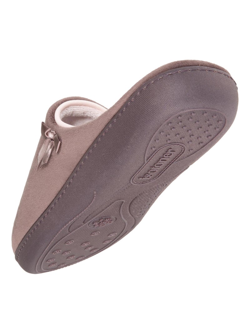 Chaussons Mules Taupe - Kiabi