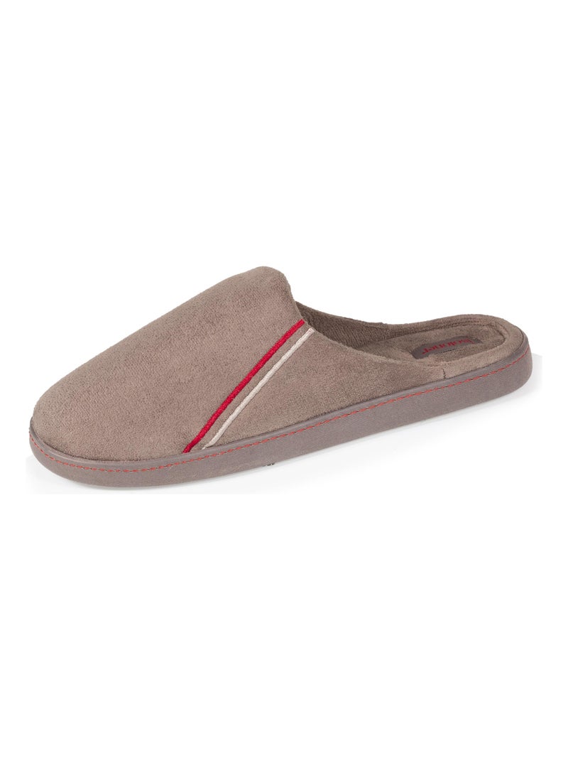 Chaussons Mules Taupe - Kiabi