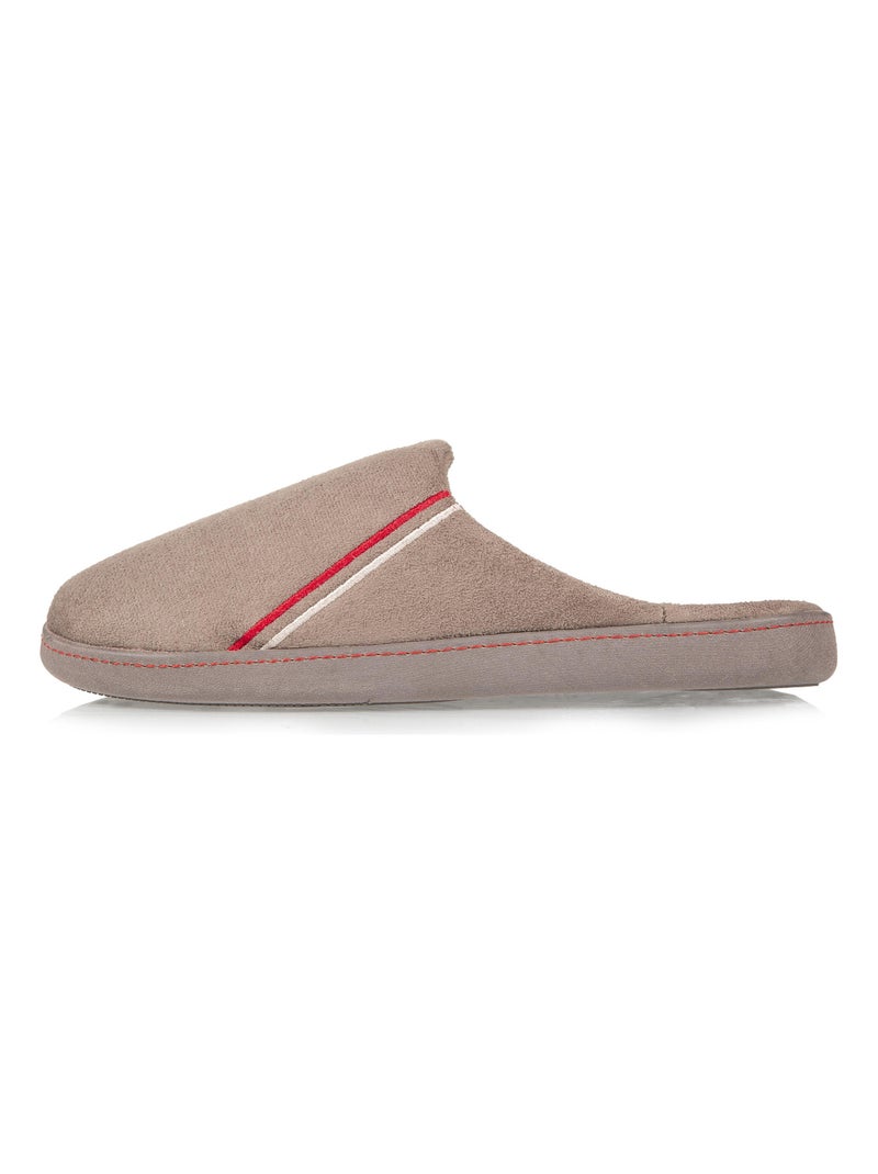 Chaussons Mules Taupe - Kiabi