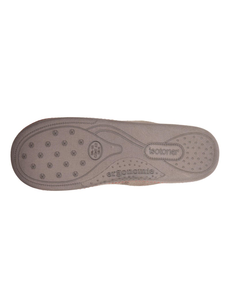 Chaussons Mules Taupe - Kiabi