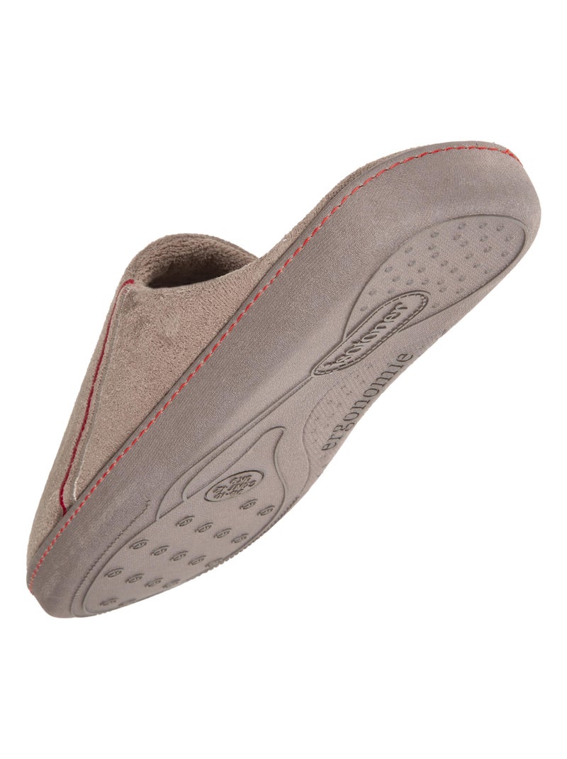 Chaussons Mules Taupe - Kiabi