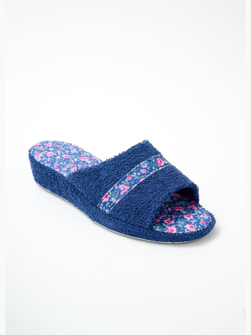 Chaussons mules toile largeur confort - Afibel - Kiabi