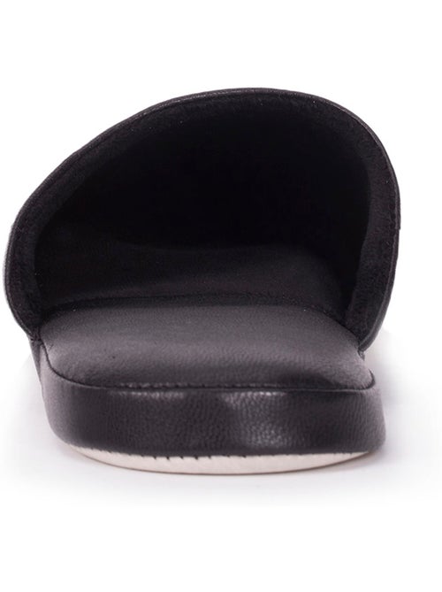 Chaussons mules tout cuir, semelle confort homme isotoner - Kiabi Chaussons mules tout cuir, semelle confort homme isotoner - Kiabi