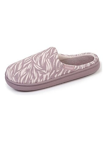 Chaussons mules très confortables femme Isotoner