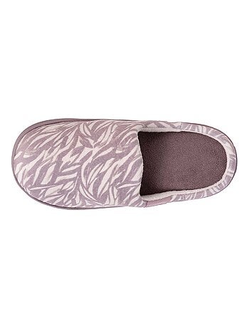 Chaussons mules très confortables femme Isotoner