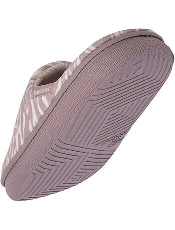 Chaussons mules très confortables femme Isotoner