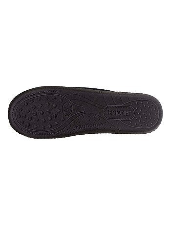 Chaussons mules très confortables, soutien voûte plantaire, intemporelles femme Isotoner