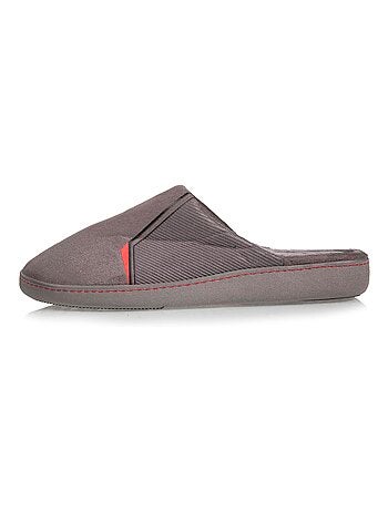 Chaussons mules tricolores homme Isotoner