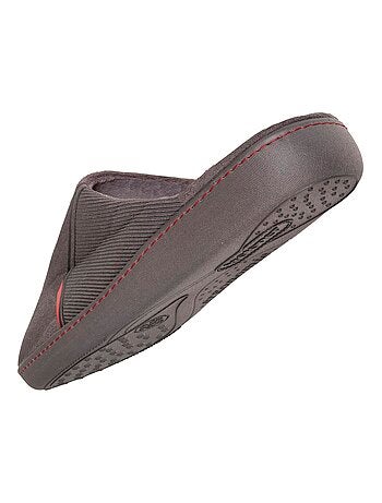 Chaussons mules tricolores homme Isotoner