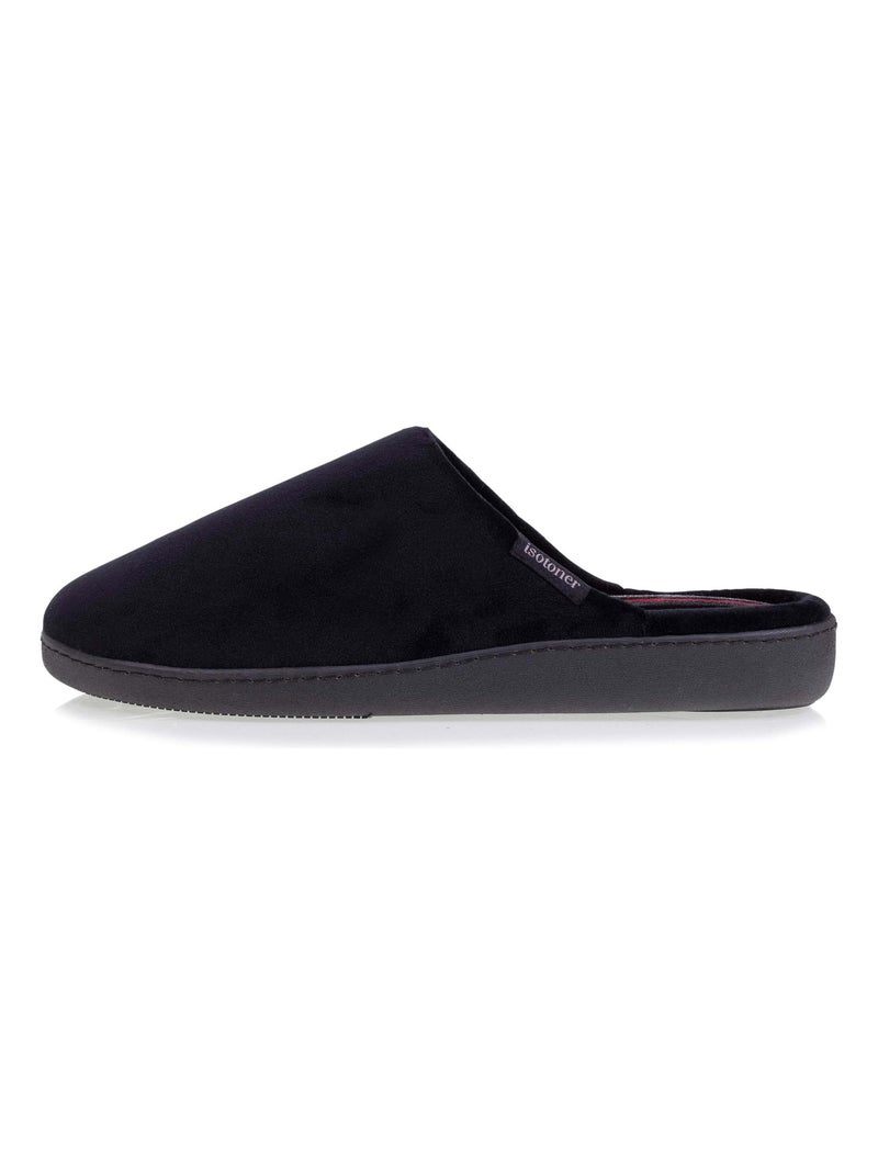 Chaussons mules ultra confortables à mémoire de forme, homme Isotoner Noir - Kiabi