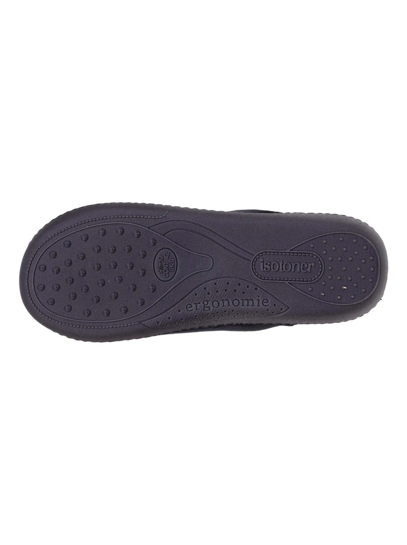 Chaussons mules ultra confortables à mémoire de forme, homme Isotoner Noir - Kiabi
