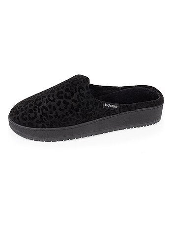 Chaussons mules ultra confortables, à mémoire de forme, semelle plateforme de 3,7 cm femme Isotoner
