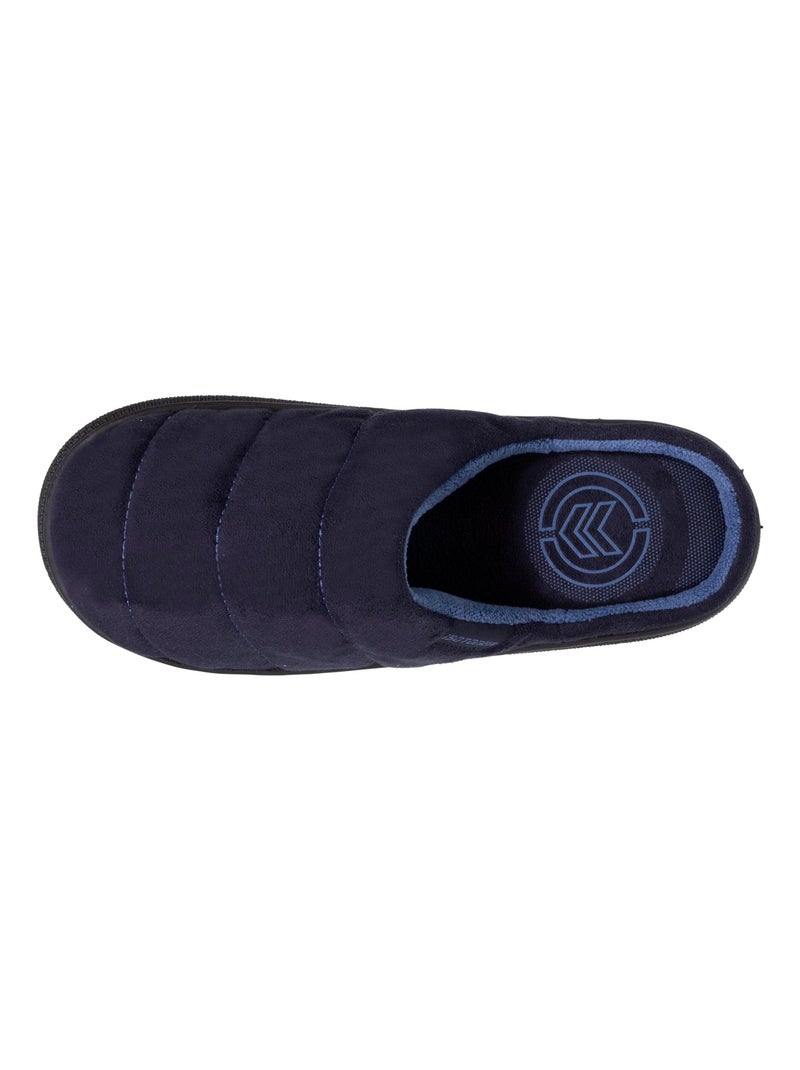 Chaussons mules ultra confortables, effet rebondissant avec un look très moderne homme Isotoner Bleu marine - Kiabi