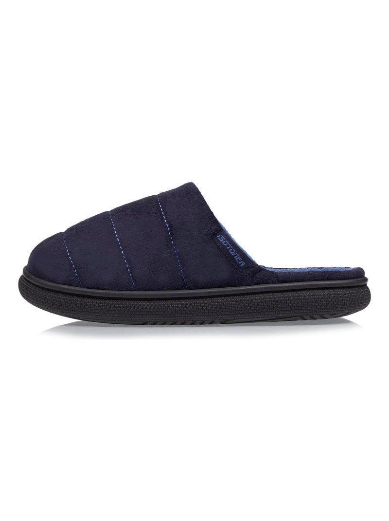 Chaussons mules ultra confortables, effet rebondissant avec un look très moderne homme Isotoner Bleu marine - Kiabi