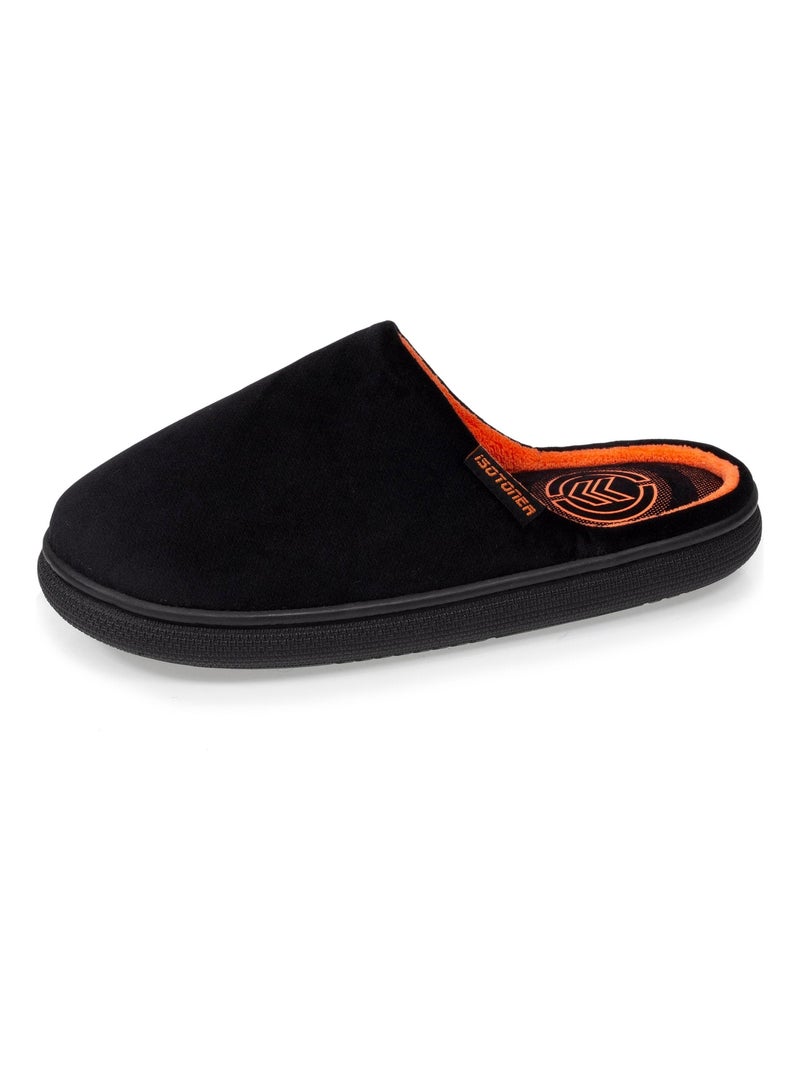 Chaussons mules ultra confortables, effet rebondissant avec un look très moderne homme Isotoner Noir - Kiabi