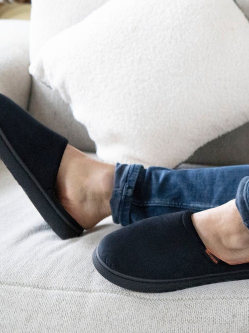 Chaussons mules ultra confortables, effet rebondissant avec un look très moderne homme Isotoner - Kiabi