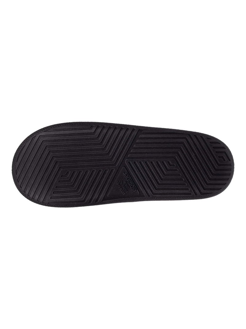 Chaussons mules ultra confortables, effet rebondissant avec un look très moderne homme Isotoner Noir - Kiabi