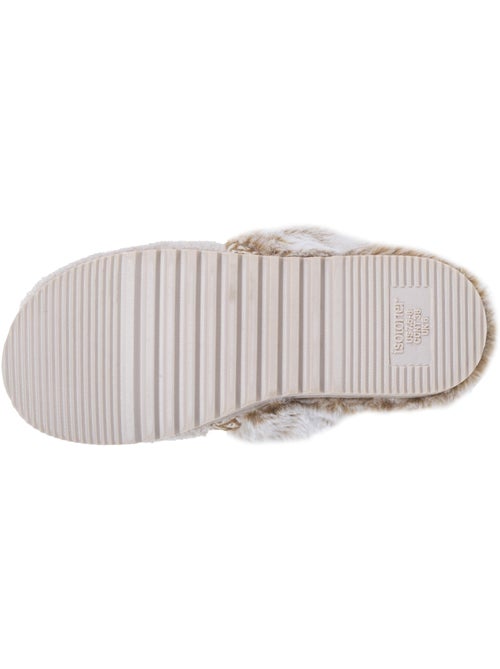 Chaussons mules ultra confortables, en maille bouclette, femme Isotoner - Kiabi Chaussons mules ultra confortables, en maille bouclette, femme Isotoner - Kiabi